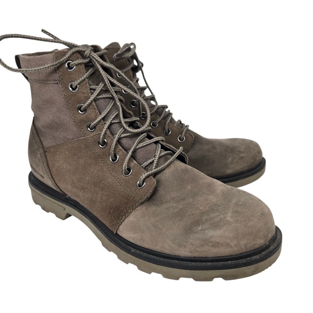 Sorel Boots Carson Six Waterproof Mens 9.5 Workwear Combat Military Chukka Brown